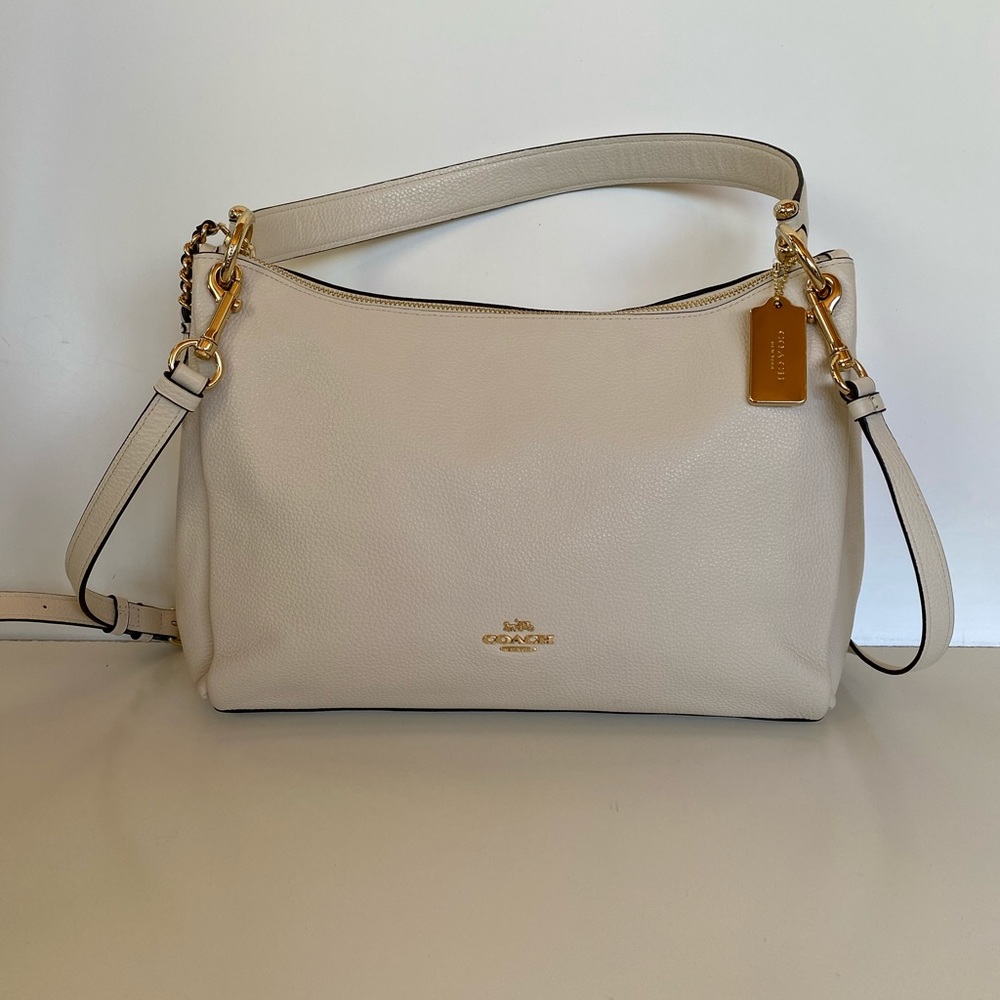 Coach Mia Pebbled Leather Shoulder Bag